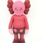 KAWS Companion Open Edition Vinyl Figure Blush Red 2016