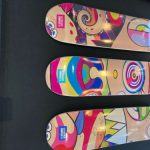 Takashi Murakami Eyes, Nose, Mouth ComplexCon Skate Deck Set, 2017 Signed